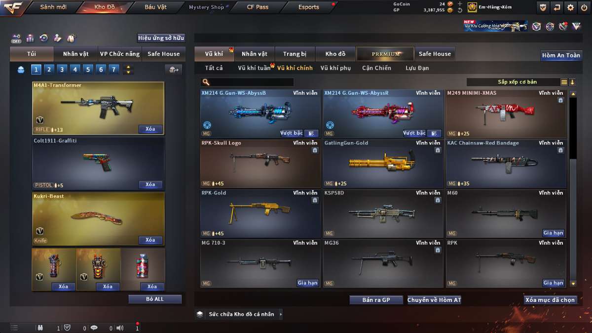 shop acc cf uy tin gia re